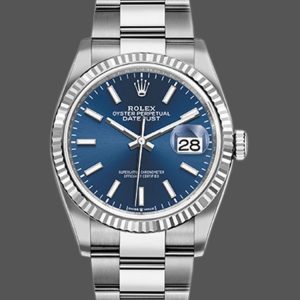 Rolex Datejust 126234 Blue Index Dial Stainless Steel 36MM Unisex Replica Watch