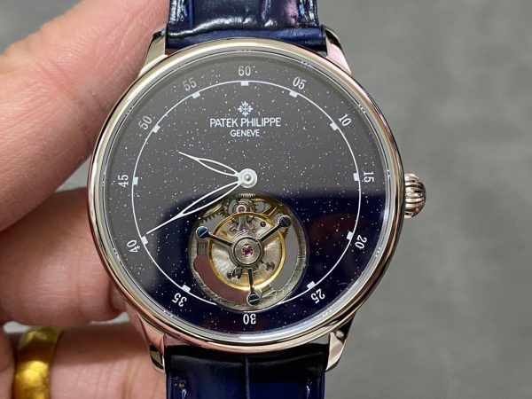 Patek Philippe Grand Complications Sky Moon Tourbillon White Gold 6102P 001 Watch - Image 3
