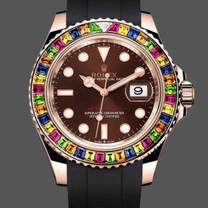 Rolex Yacht Master 116695 Black Rubber Strap Brown Dial 40MM Mens Replica Watch