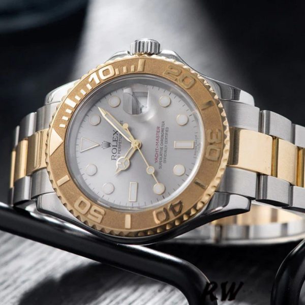 Rolex Yachtmaster 16623 Steel Yellow Gold Rhodium Grey Dial 40MM Mens Replica Watch - Image 4