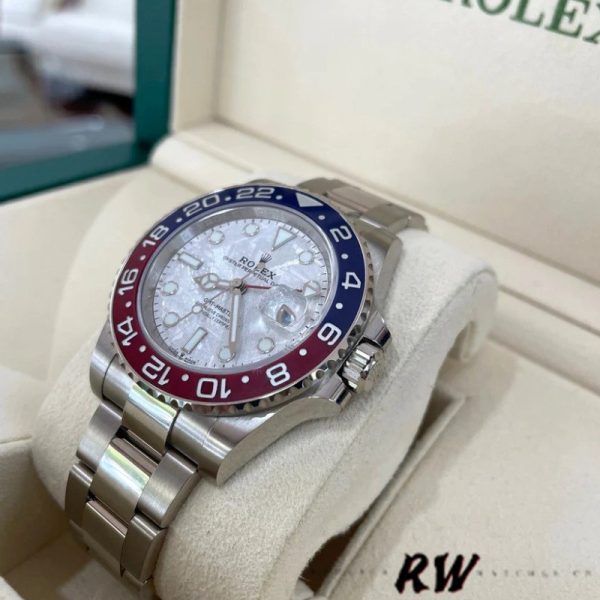Rolex GMT-Master II 126719 White Gold Meteorite Grey Dial 40mm Mens Replica Watch - Image 3