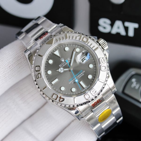 Rolex Yacht Master 116622 Stainless Steel Grey Dial 40mm Mens Replica Watch - Image 3
