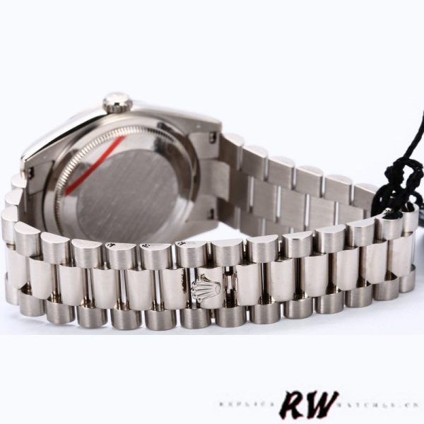 Rolex Day-Date 118239 Black Diamonds Dial Fluted Bezel 36mm Unisex Replica Watch - Image 4