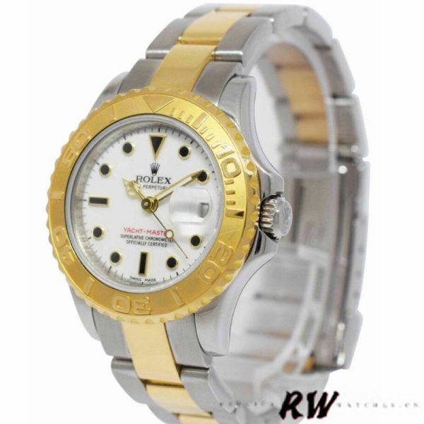Rolex Yacht Master 169623 Steel Yellow Gold White Dial 29MM Lady Replica Watch - Image 3