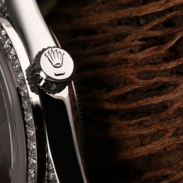 Rolex Day-Date 118389 Diamond Bezel Black Diamond Dial 36MM Unisex Replica Watch - Image 4