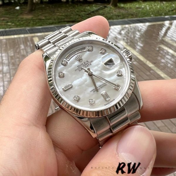 Rolex Day-Date 118239 MOP Dial 36mm Unisex Replica Watch - Image 2