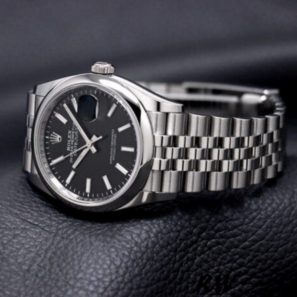 Rolex Datejust 126200 Black Index Dial Stainless Steel 36MM Unisex Replica Watch - Image 4