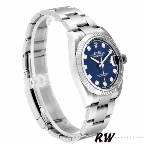 Rolex Datejust 126234 Blue Diamond Dial Stainless Steel 36MM Unisex Replica Watch - Image 2