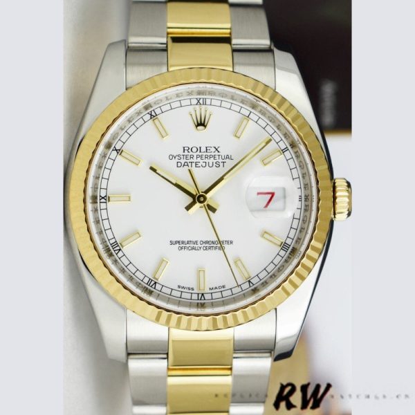 Rolex Datejust 126233 White Index Dial 36MM Unisex Replica Watch - Image 2