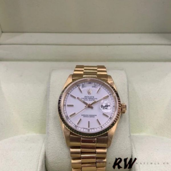 Rolex Day-Date 118235 White Dial 36mm Unisex Replica Watch - Image 4