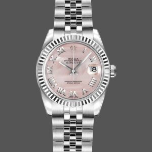 Rolex Datejust 179174 Mother of Pearl Pink Dial Fluted Bezel 26MM Lady Replica Watch