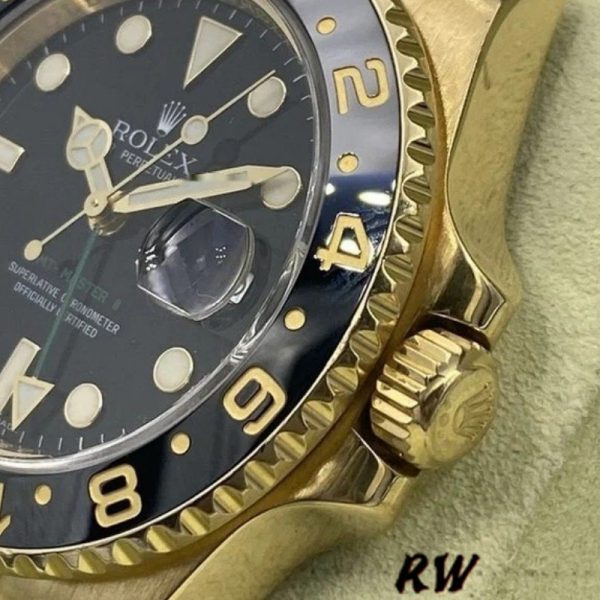 Rolex GMT Master II 116718LN Oyster Bracelet Black Dial 40mm Mens Replica Watch - Image 4