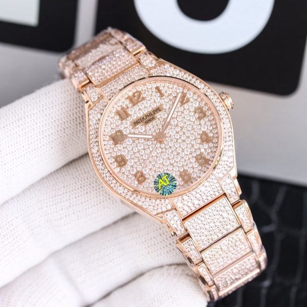 Patek Philippe Twenty~4 Automatic Haute Joaillerie Rose Gold 7300 1450R 001(yellow) - Image 3