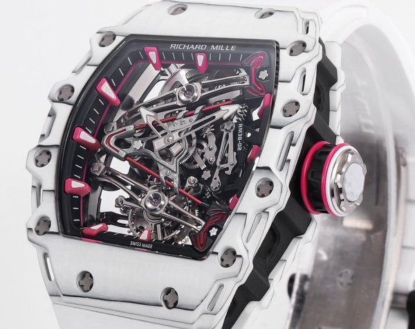 Richard Mille RM 38 02 Bubba Watson Tourbillon White Case Rubber & Fabric Strap - Image 3