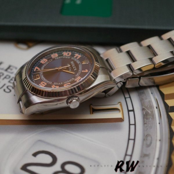 Rolex Oyster Perpetual Air-King 114234 Blue Dial Stainless Steel Oyster 34mm Unisex replica watch - Image 3