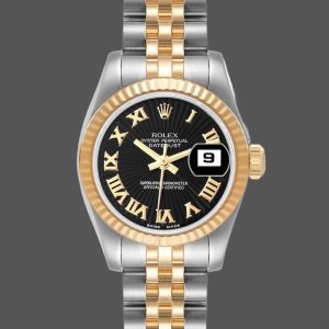 Rolex Datejust 179173 Sunbeam Silver Dial Fluted Bezel 26MM Lady Replica Watch