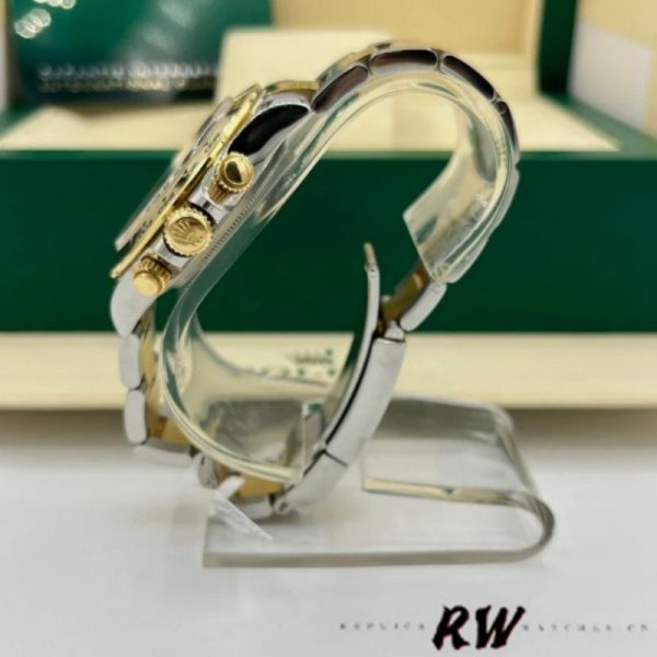Rolex Cosmograph Daytona 116503 Yellow Gold Champagne Diamond Dial 40MM Mens Replica Watch - Image 4
