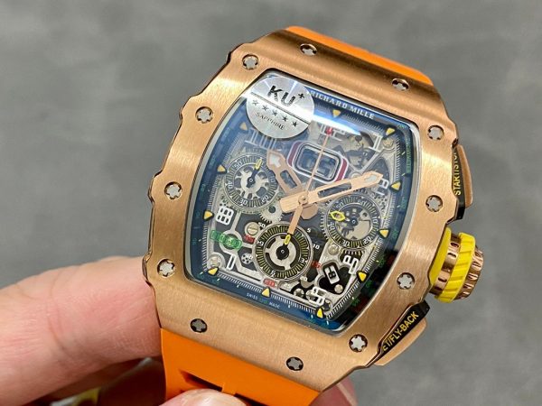 Richard Mille RM11-03 Orange Rubber Automatic Flyback Chronograph - Image 4