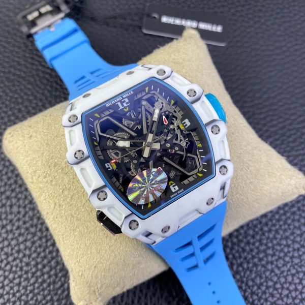 Richard Mille RM 35-03 Rafa Nadal White Carbon Quartz TPT(BLUE) - Image 11