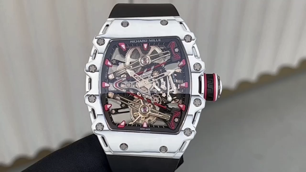 Richard Mille RM 38 02 Bubba Watson Tourbillon White Case Rubber & Fabric Strap - Image 10