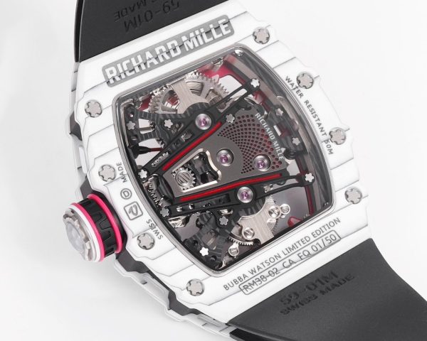 Richard Mille RM 38 02 Bubba Watson Tourbillon White Case Rubber & Fabric Strap - Image 18