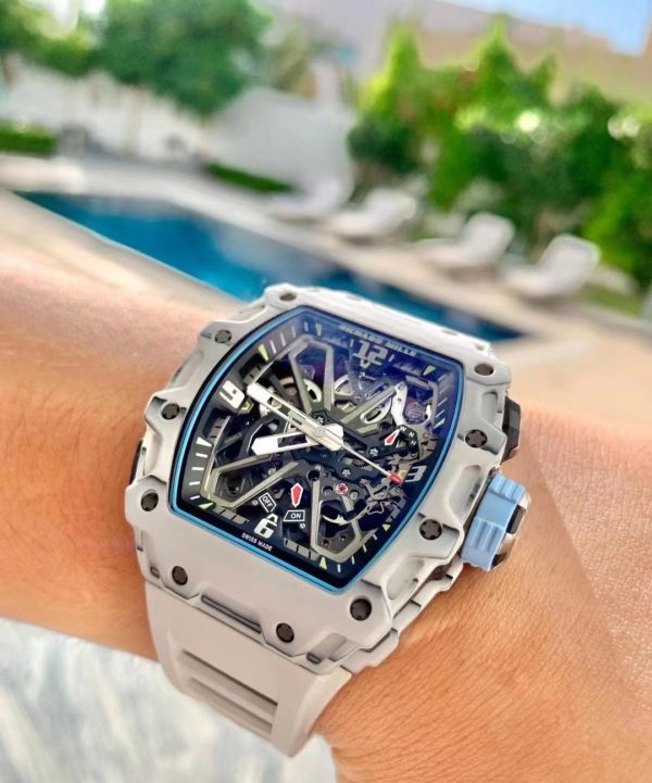 Richard Mille RM 35-03 Rafa Nadal White Carbon Quartz TPT(BLUE) - Image 5