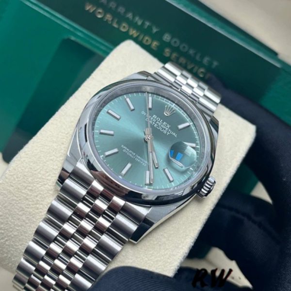 Rolex Datejust 126200 Green Index Dial Jubilee Bracelet 36MM Unisex Replica Watch - Image 2