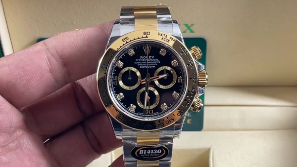 Rolex Cosmograph Daytona 116503 Black Diamond Dial 40MM Mens Replica Watch - Image 2
