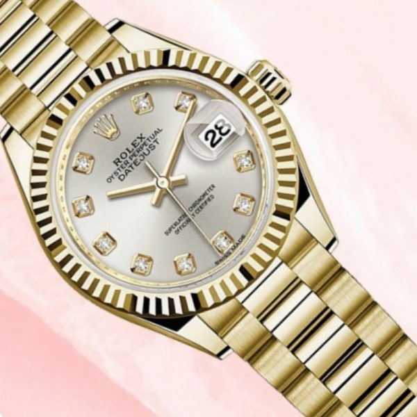 Rolex Datejust 126334 Fluted Bezel Silver Dial 41MM Mens Replica Watch - Image 3