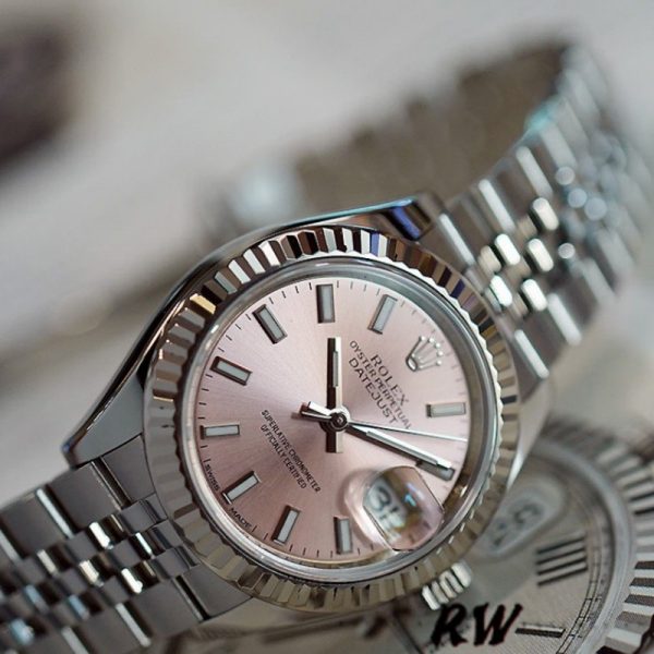 Rolex Datejust 279174 Stainless Steel Pink Index Dial 28mm Lady Replica Watch - Image 3
