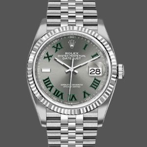 Rolex Datejust 126234 Slate Grey Wimbledon Dial 36MM Unisex Replica Watch