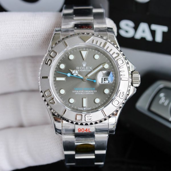 Rolex Yacht Master 116622 Stainless Steel Grey Dial 40mm Mens Replica Watch - Image 4