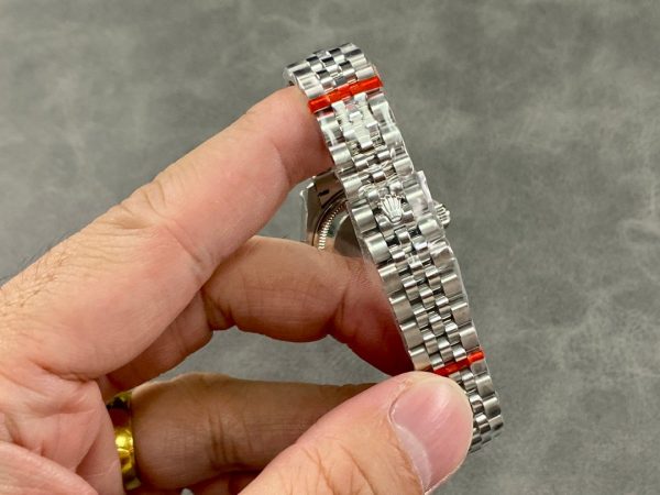Rolex Datejust 279174 Stainless Steel Pink Diamond Dial 28mm Lady Replica Watch - Image 9