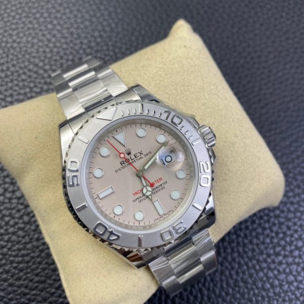 Rolex Yacht Master 116622 Stainless Steel platinum Dial 40mm Mens Replica Watch - Image 4