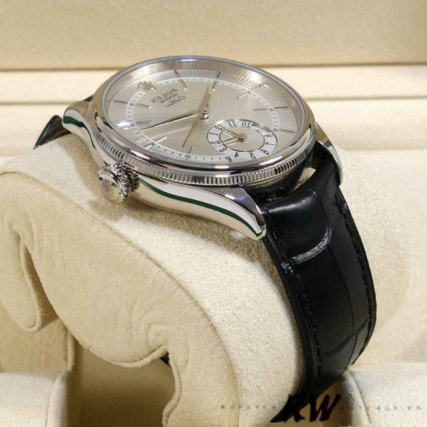 Rolex Cellini Dual Time 50529 Silver Dial 39mm Mens Replica Watch - Image 4