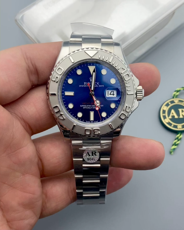 Rolex Yacht Master 126622 Platinum Bezel Blue Dial 40MM Mens Replica Watch - Image 2