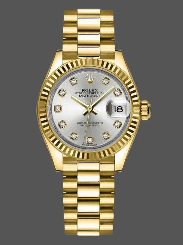 Rolex Datejust 126334 Fluted Bezel Silver Dial 41MM Mens Replica Watch