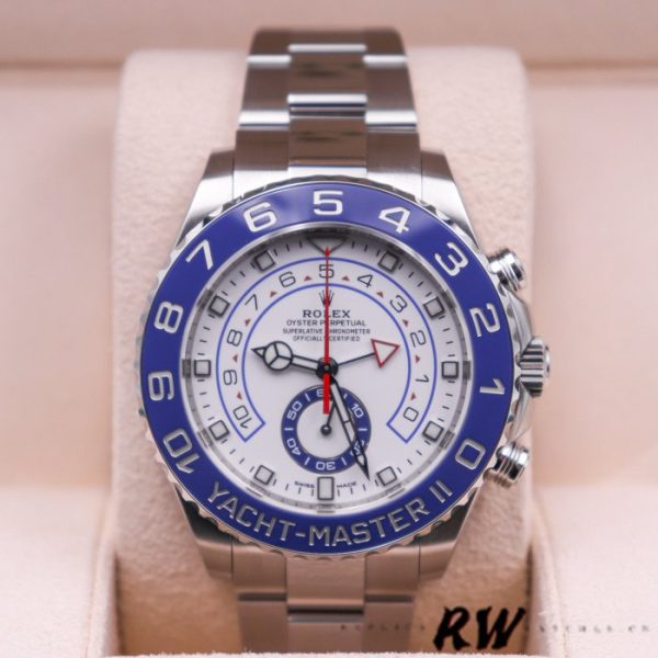 Rolex Yacht Master II 116680 White Square Dial 44mm Mens Replica Watch - Image 2