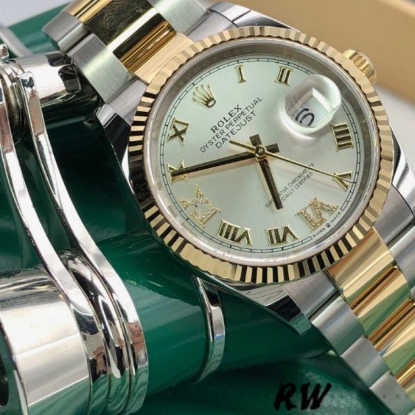 Rolex Datejust 126233 Silver Roman Numeral Dial 36MM Unisex Replica Watch - Image 2
