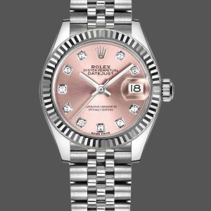 Rolex Datejust 279174 Stainless Steel Pink Diamond Dial 28mm Lady Replica Watch