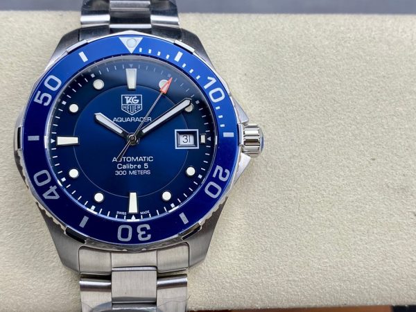 Tag Heuer Aquaracer Calibre 5 Blue Dial WAN2111.BA0822 Replica Watch - Image 3