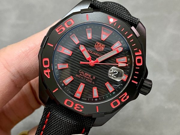 Tag Heuer Aquaracer Calibre 5 Automatic Black Dial WAY208A.FC6381 Mens - Image 4