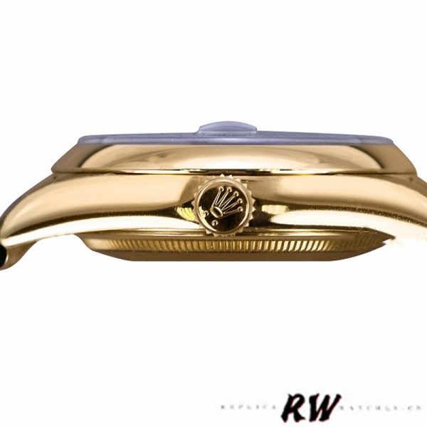 Rolex Day-Date 118208 Black Mother of Pearl Diamond Dial 36mm Unisex Replica Watch - Image 4