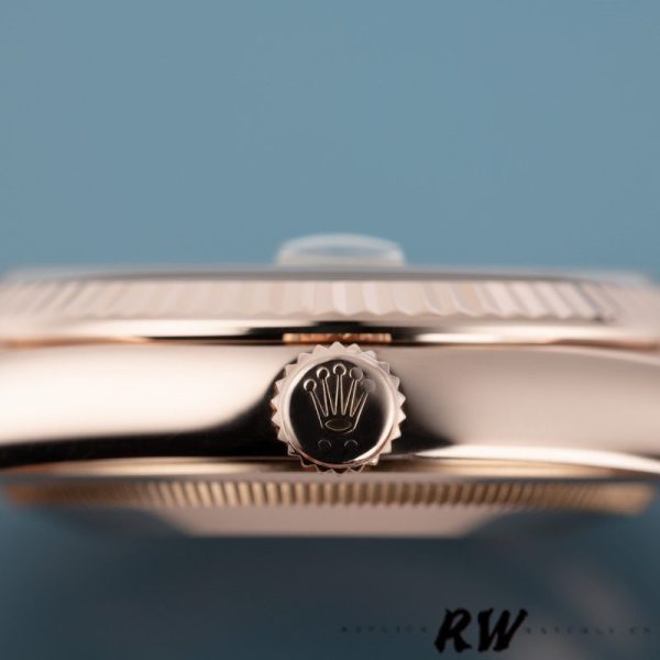 Rolex Day-Date 118205 Dark Mother of Pearl Black Dial 36mm Unisex Replica Watch - Image 4