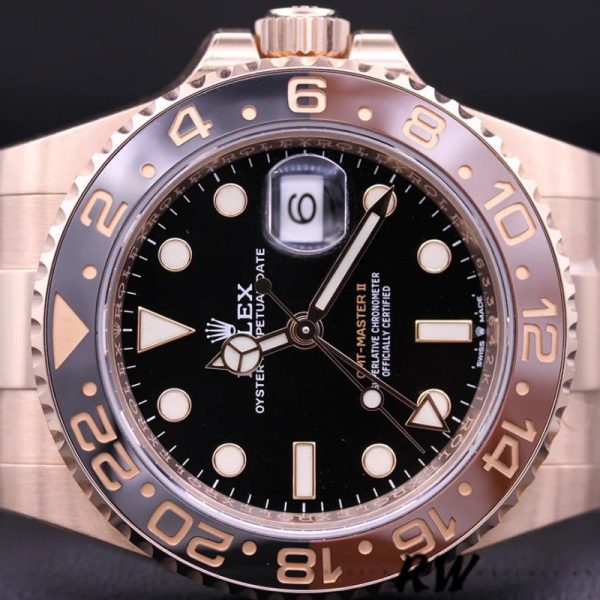 Rolex GMT-Master II 126715CHNR Black Dial Everose case 40MM Mens Replica Watch - Image 3