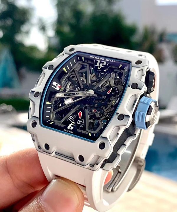 Richard Mille RM 35-03 Rafa Nadal White Carbon Quartz TPT(BLUE) - Image 4