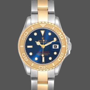 Rolex Yacht Master 169623 Steel Yellow Gold Blue Dial 29MM Lady Replica Watch