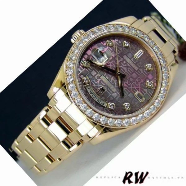 Rolex Day-Date 18948 Dark MOP Diamond Jubilee Dial 39MM Mens Replica Watch - Image 2