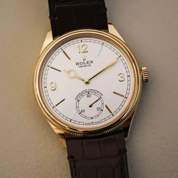 Rolex 1908 Yellow Gold 52508 0006 39 mm Replica Watch - Image 3
