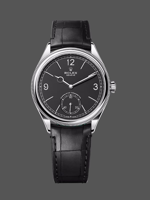 Rolex 1908 Black Dial 52509 0002 39 mm Replica Watch